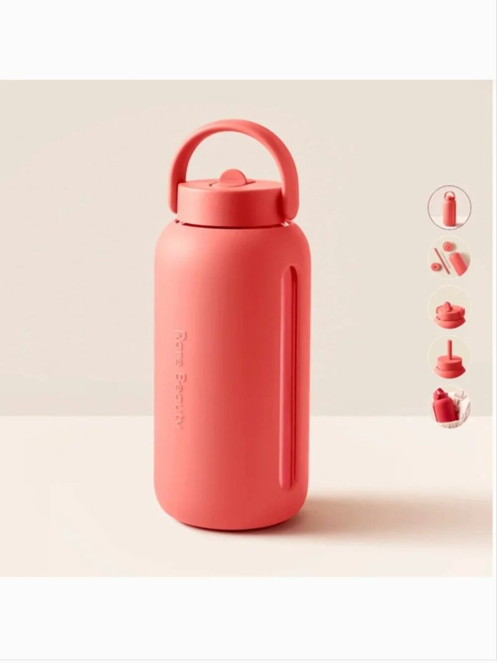 NWT Rare Beauty x Bink Day Bottle (with Flip Cap & Lounge Straw Cap) - JOY